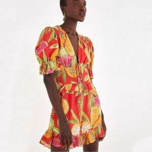 NWT Farm Rio Papaya Romper